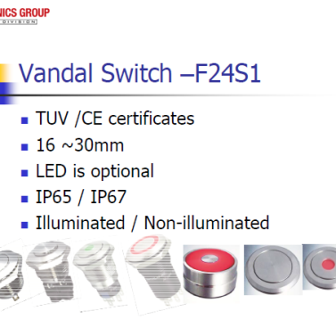 Deca SwitchLab F24S1 vandal switches and specifications.
