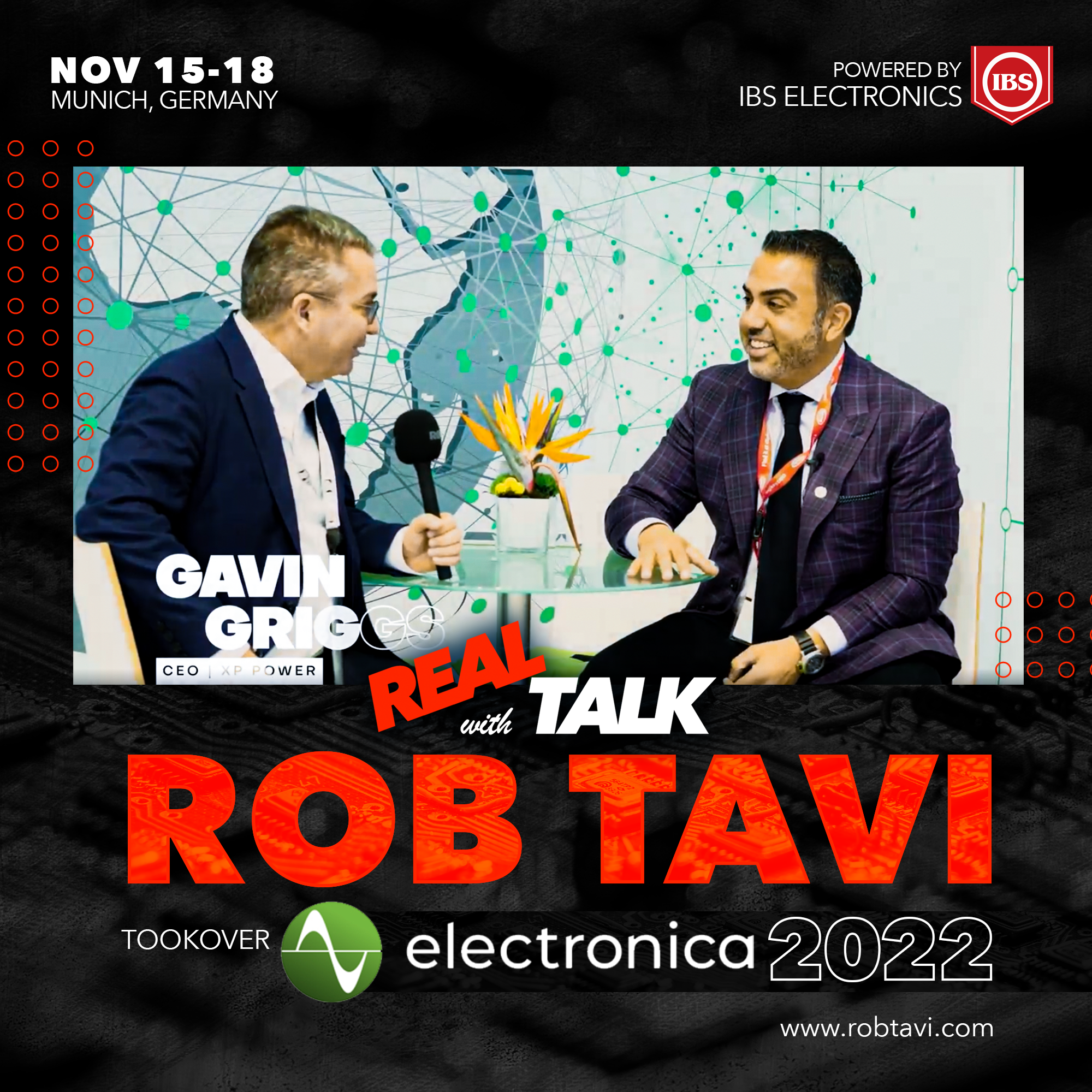 Real Talk with Rob Tavi Podcast tookover electronica 2022 at the Messe München