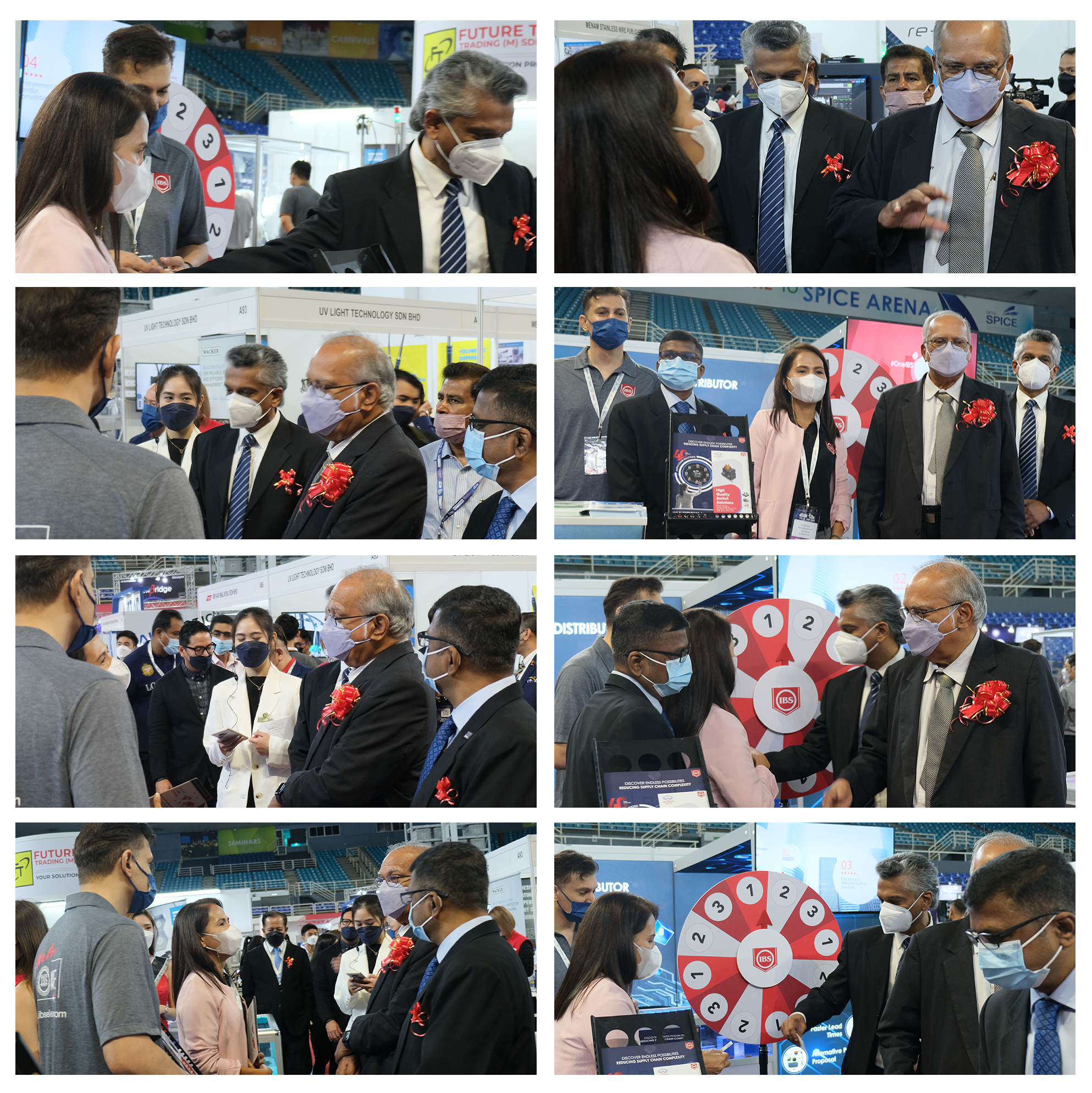 Prime Minister of Malaysia visiting the IBS Booth.