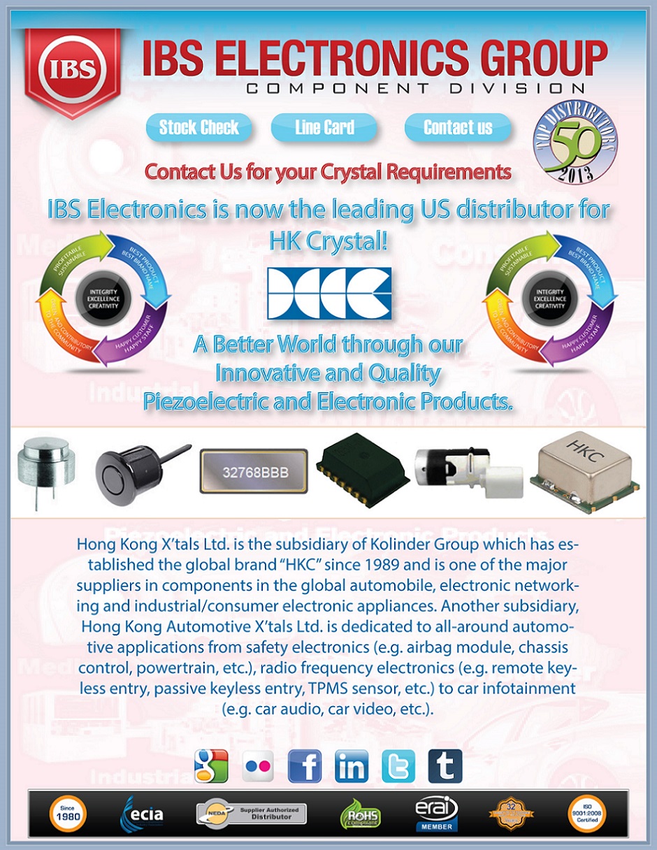 IBS now the leading US distributor for HK Crystal.