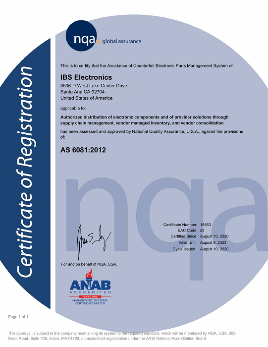 AS6081-2012 Certified